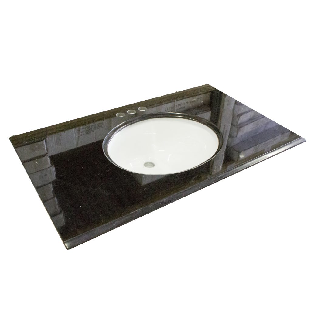 Granite Vanity Top, 31" x 22", Black Heeby's Surplus Inc.