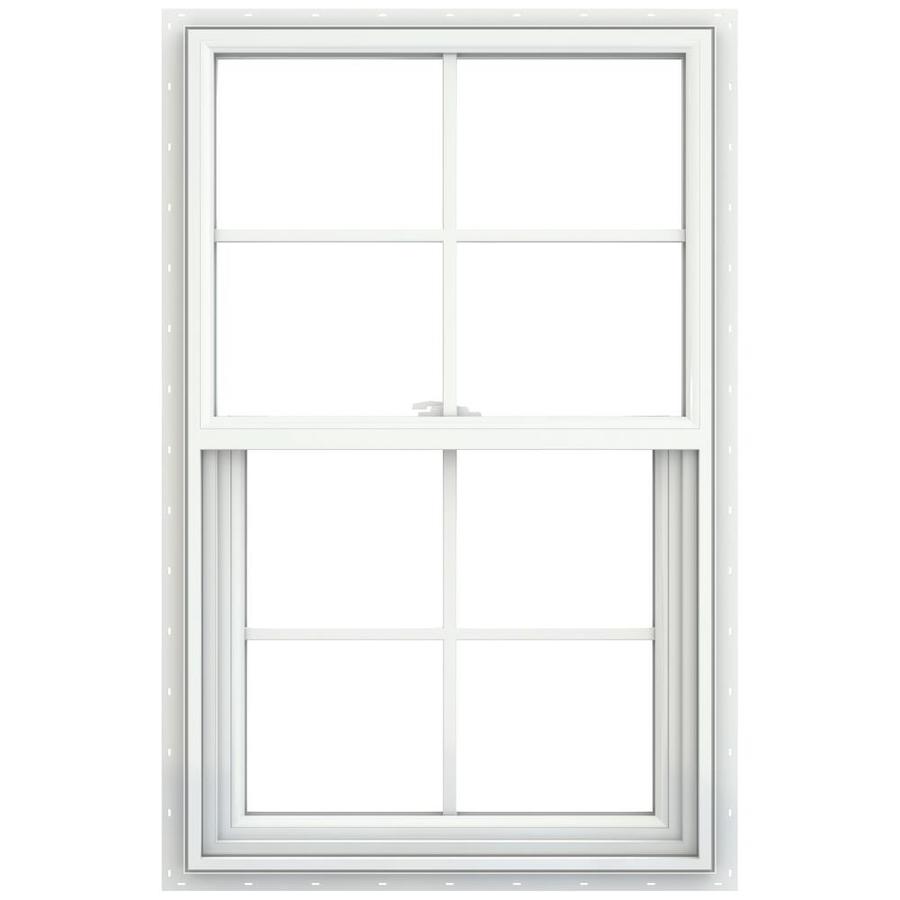 double hung vinyl windows grid on top only