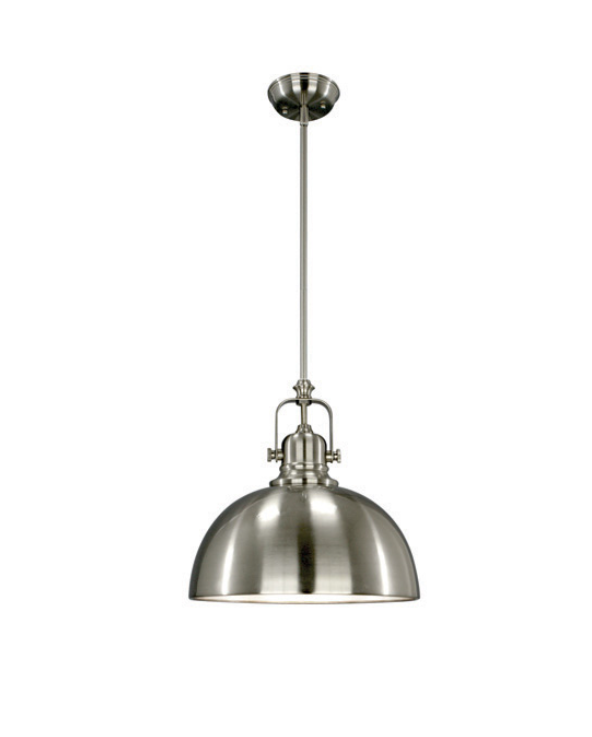 polo pendant brushed nickel