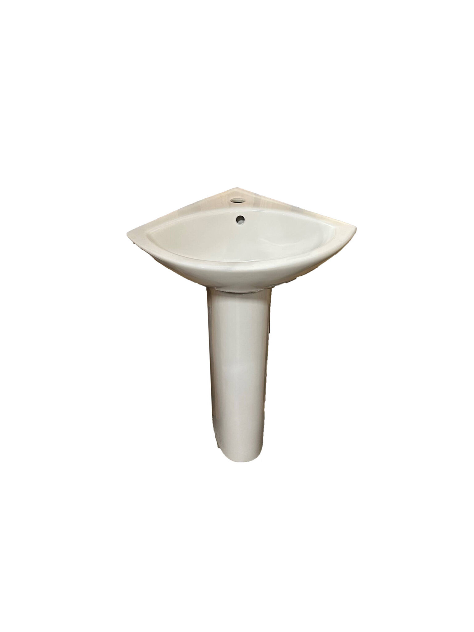 Kuhlss Corner Pedestal Sink Single Faucet Hole Heeby's Surplus Inc.