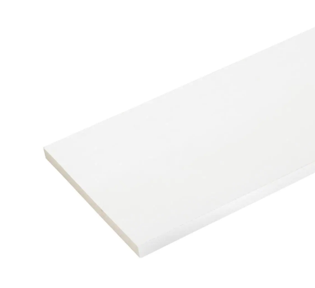 1" X 12" X 18' Primed PVC Board | Heeby's Surplus Inc.