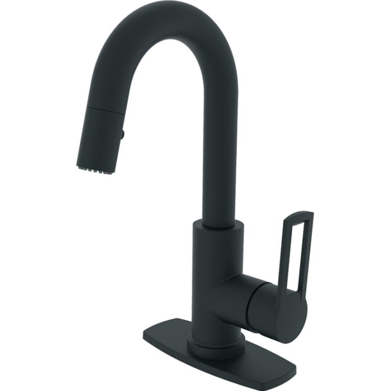 Freendo Westdale Single Handle Pull Down Bathroom Faucet Matte Black Heebys Surplus Inc 3143