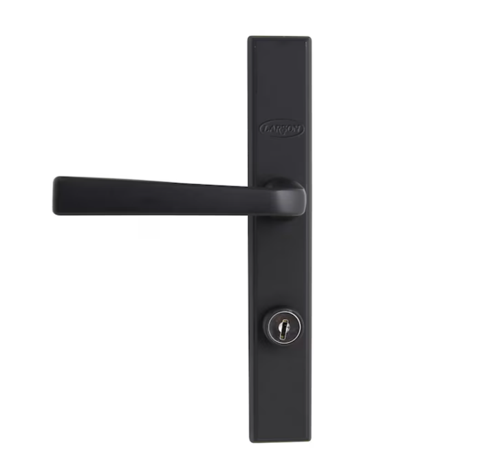 Larson QuickFit Storm Door Handle - Matte Black Straight Lever For Front Door
